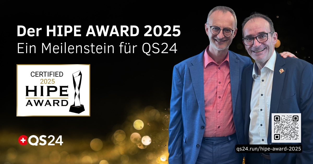 Die QS24 Mediengruppe AG erhält den renommierten HIPE AWARD 2025 für herausragende Leistungen im Gesundheitswesen