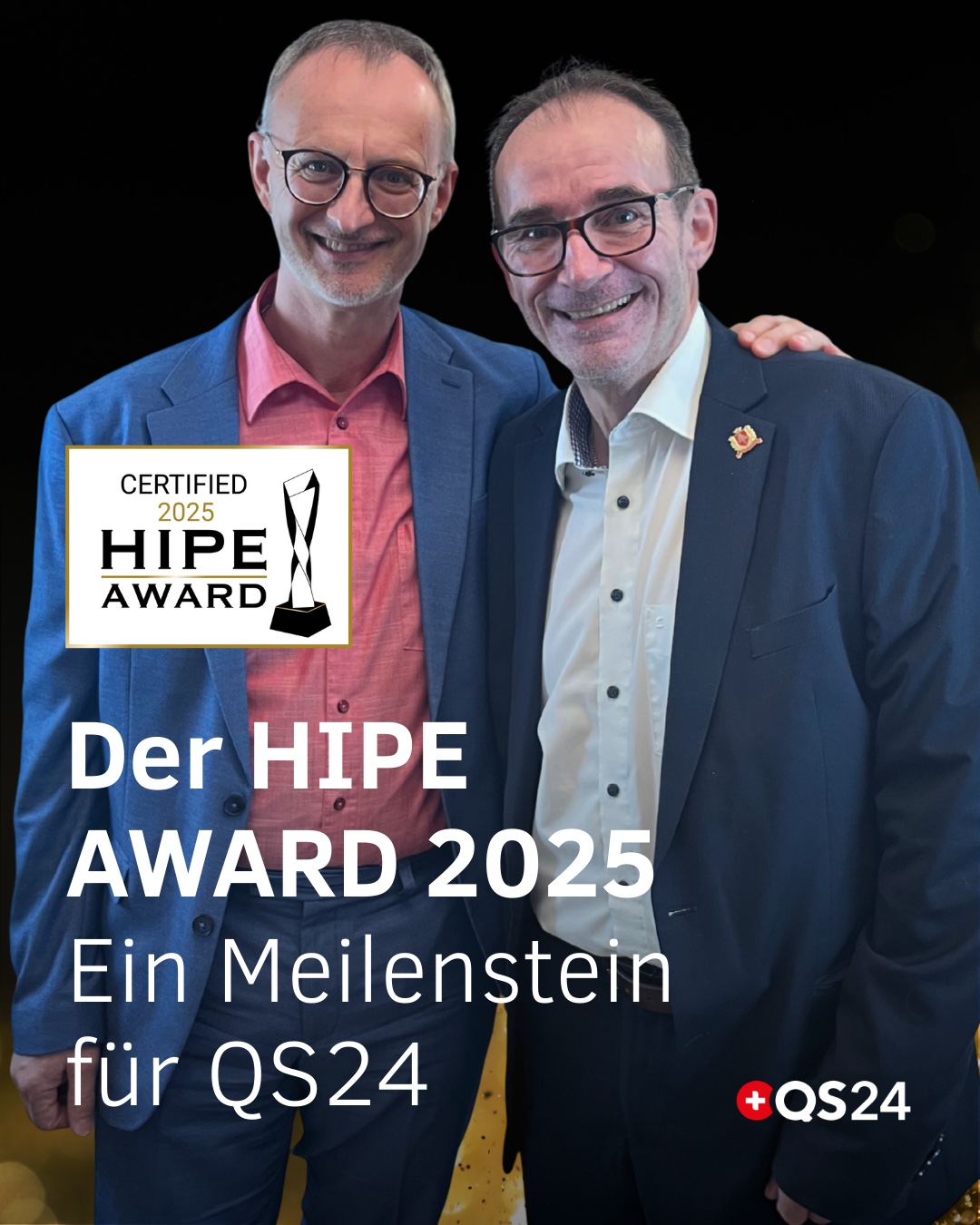 Die QS24 Mediengruppe AG erhält den renommierten HIPE AWARD 2025 für herausragende Leistungen im Gesundheitswesen