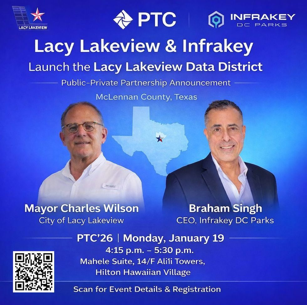 Infrakey DC Parks Partners with City of Lacy Lakeview to Launch 925MW Data Center District in McLennan County Texas
