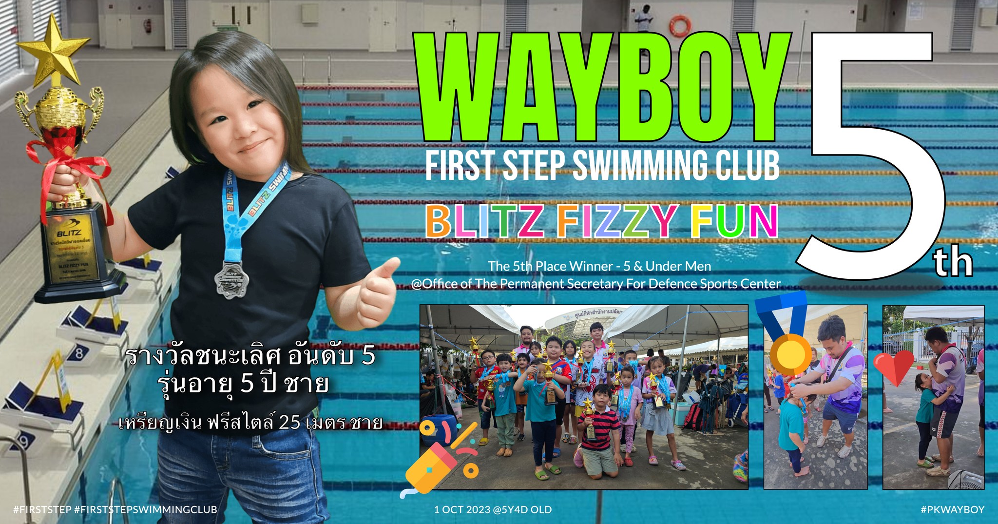 PKWAYBOY ACADEMY Celebrates Young Swimmer's Resilience and Growth