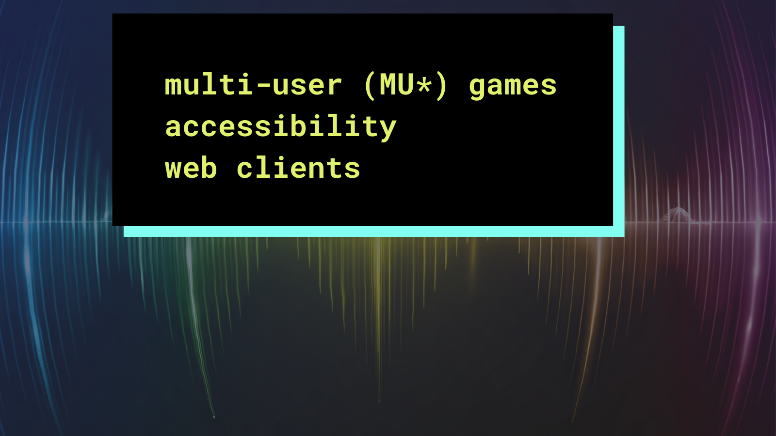 Writing Games announces Writing Games interviews Brandon Cross on screen reader accessibility in text games
