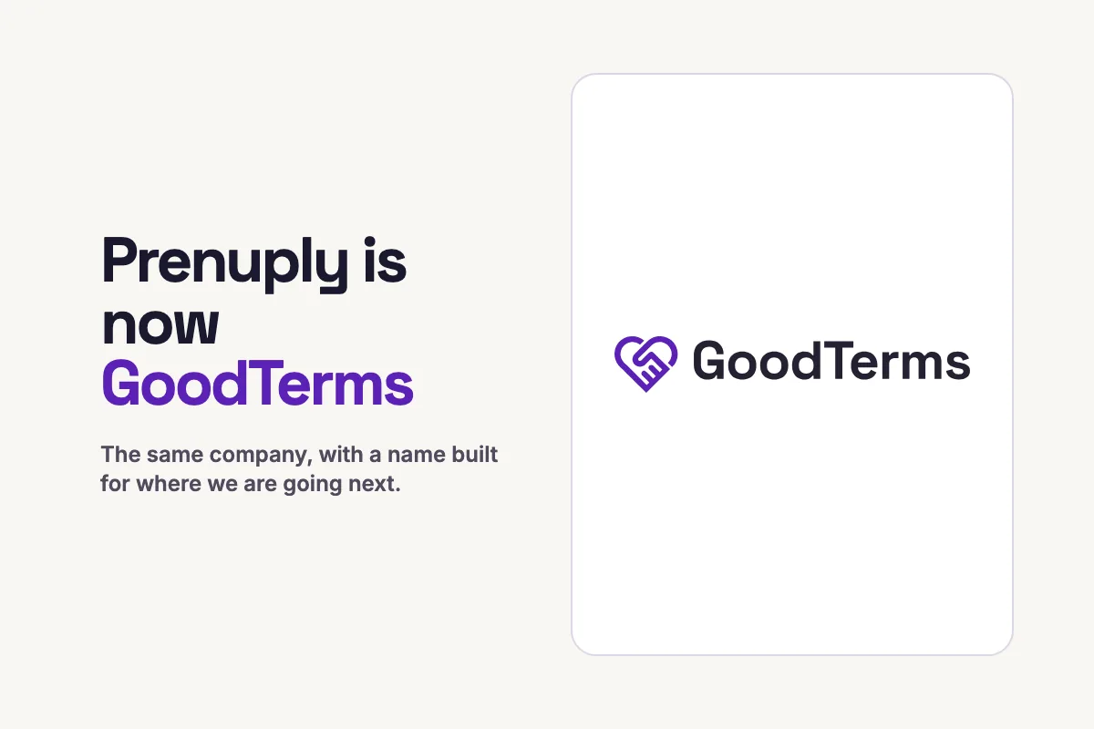 GoodTerms announces Prenuply Rebrands as GoodTerms, Expanding Beyond Prenups for Canadian Couples