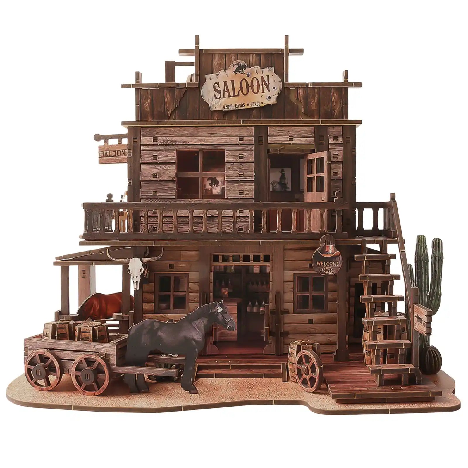 Benlarky announces Benlarky Spotlights Western Saloon as a Miniature Wooden Building Project