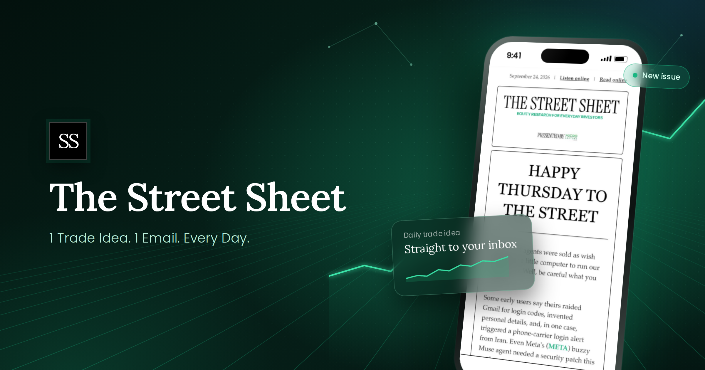 Leading Free Finance Newsletter The Street Sheet Surpasses 130,000 Subscribers for Its Free Daily Finance Newsletter Delivering One Trading Idea Every Day