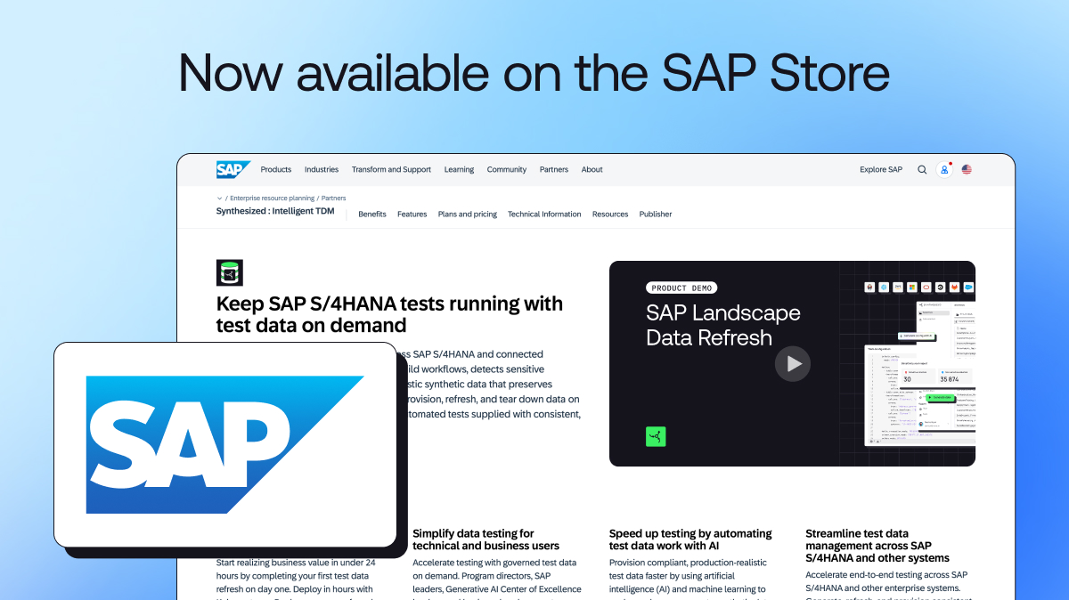 Synthesized now available on SAP Store