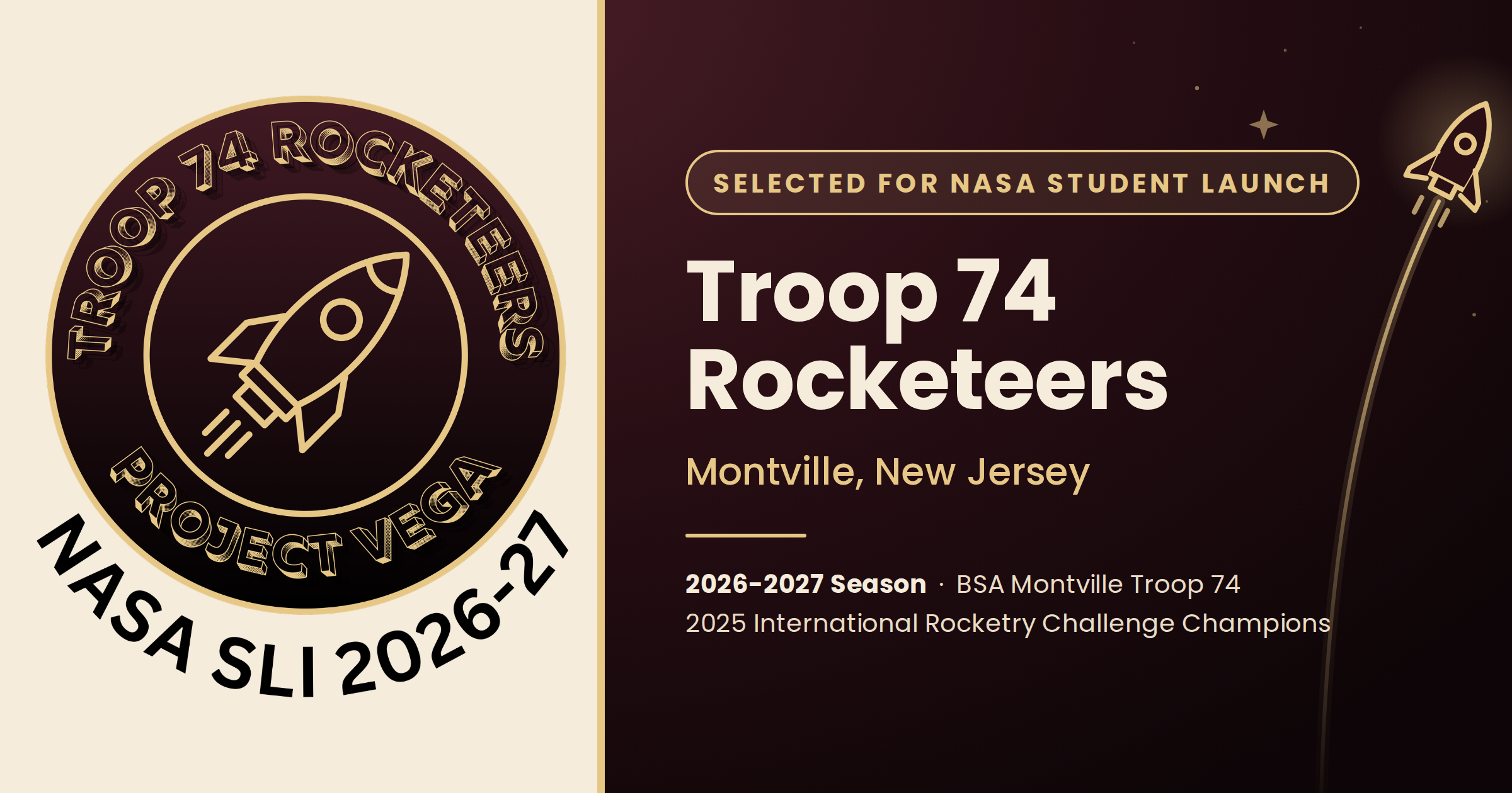 Montville’s Troop 74 Rocketeers Selected for NASA Student Launch