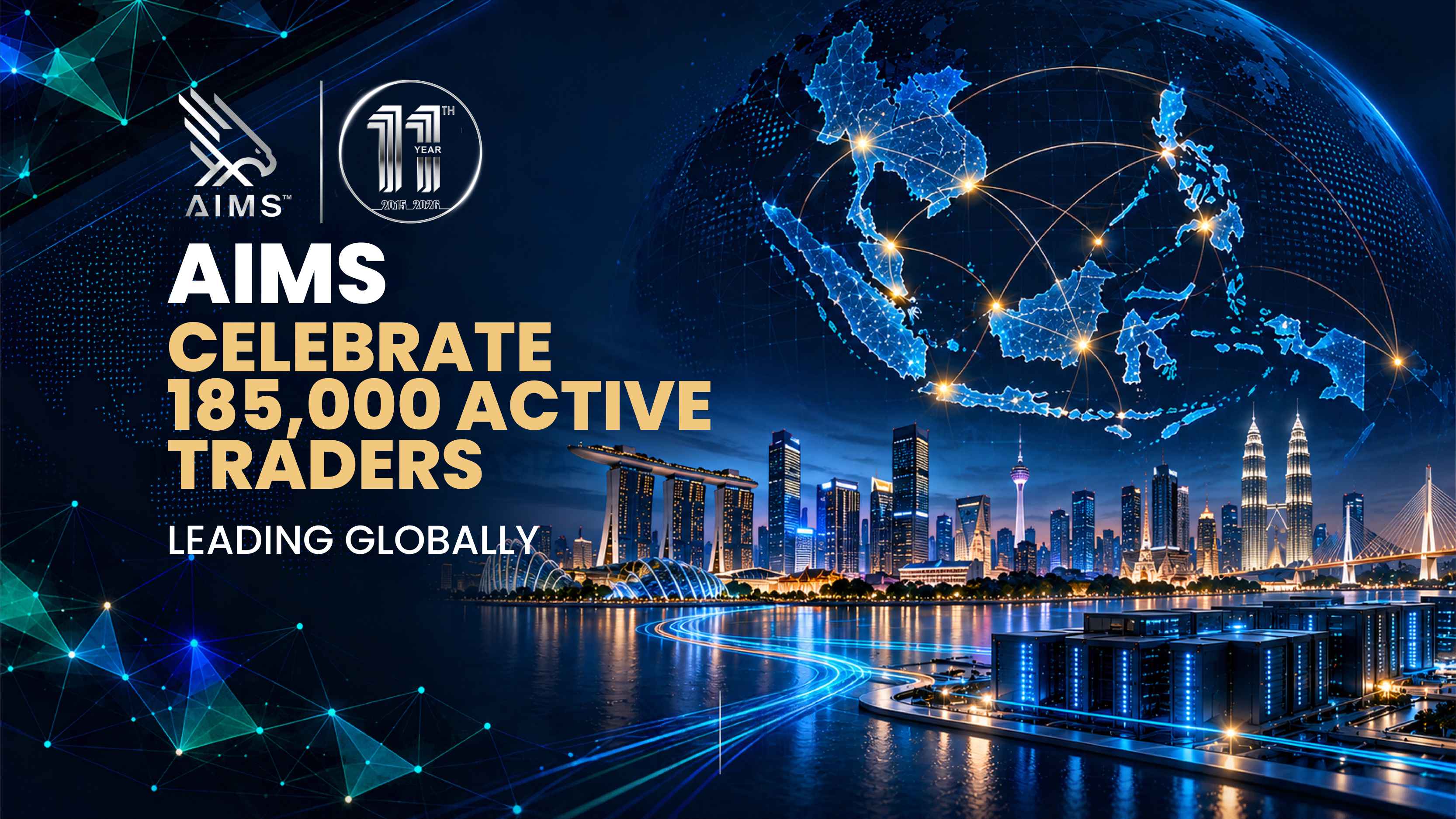 AIMS Surpasses 185,000 Global Active Traders, Solidifying Its Position as a Leading Regulated Prime Broker