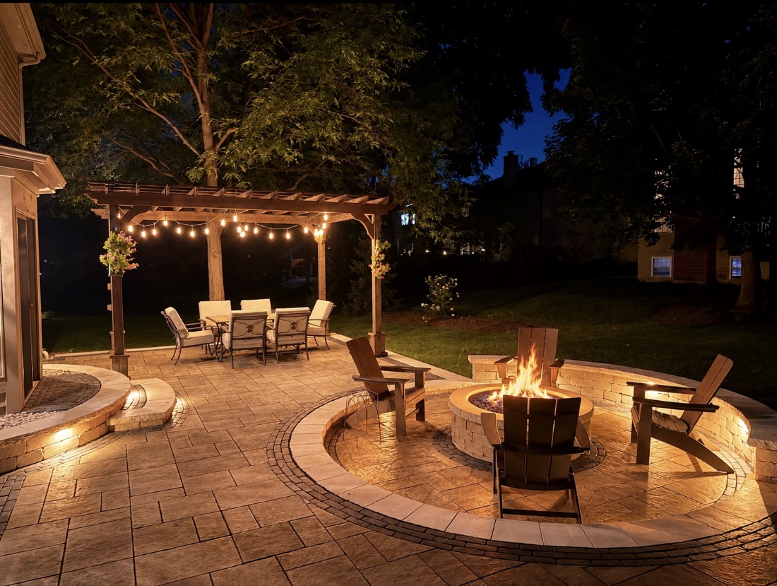 Pavestone Brick Paving Expands Fire Pit and Outdoor Lighting Designs for Chicagoland Homes