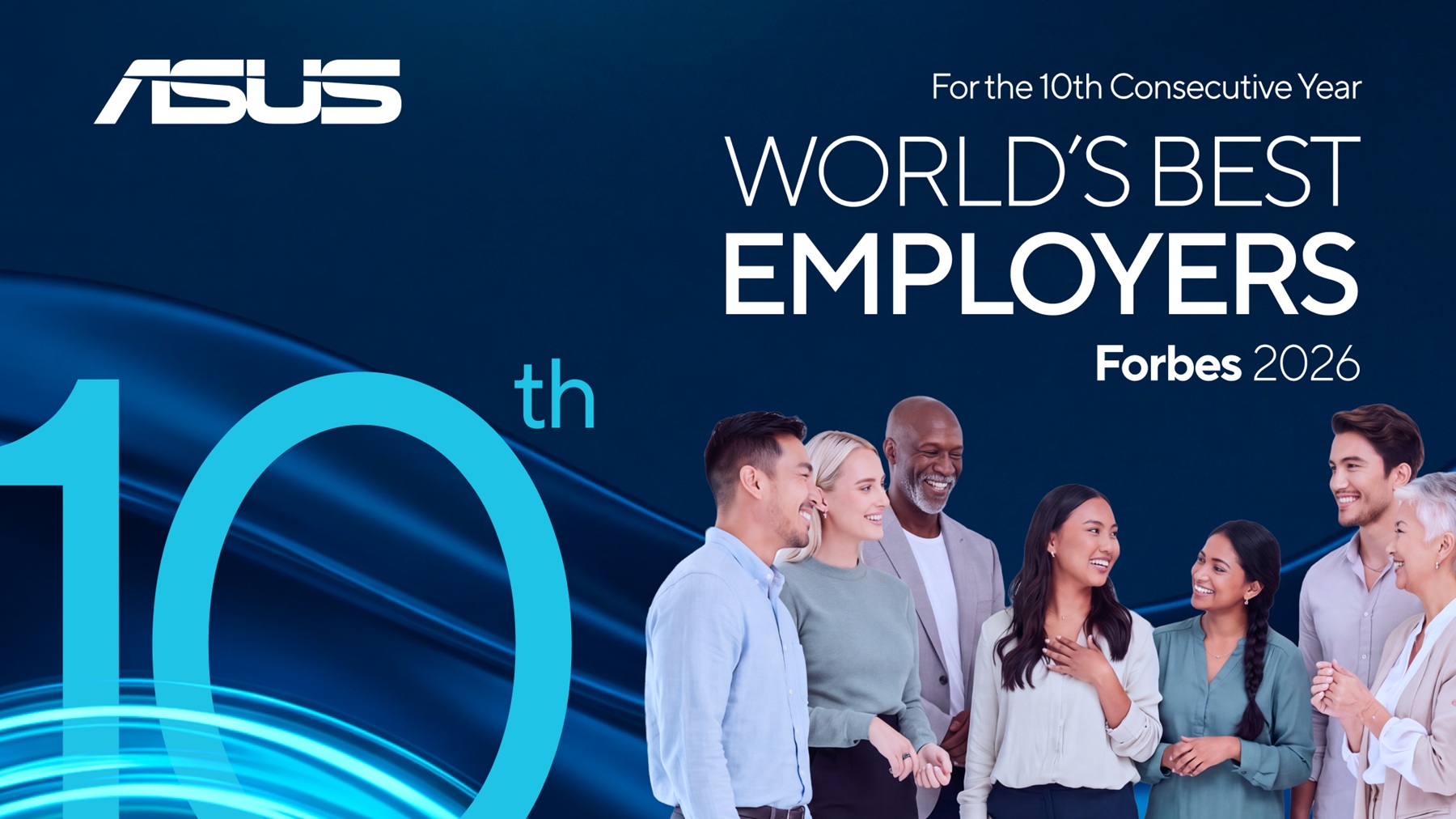 ASUS Named as One of the Forbes World’s Best Employers for the Tenth Consecutive Year