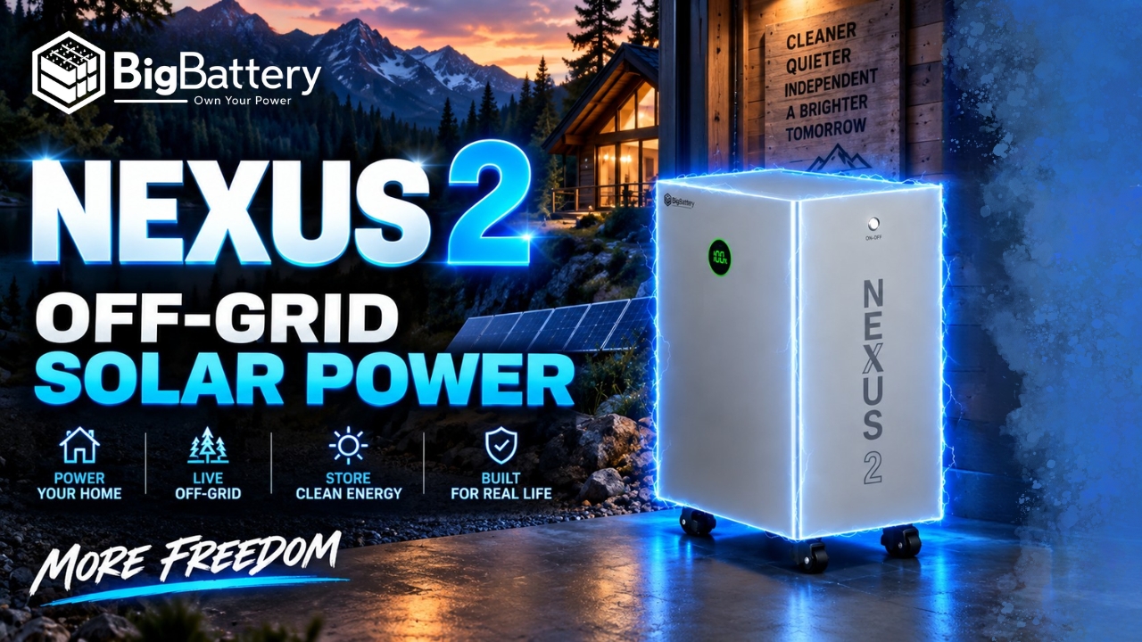 BigBattery Launches NEXUS 2: 16kWh Off-Grid Solar Battery at $187/kWh