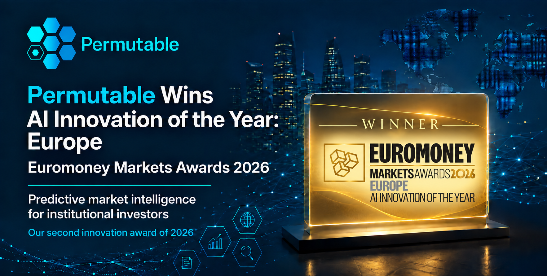 Market Intelligence Provider Permutable Wins Second AI Innovation Award of 2026 at Euromoney Markets Awards