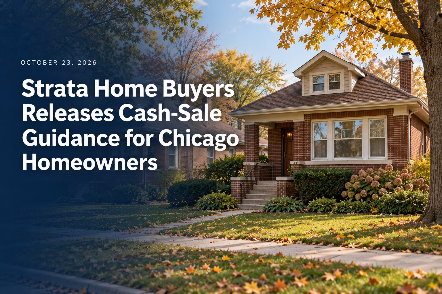 Strata Home Buyers Releases Cash-Sale Guidance for Chicago Homeowners