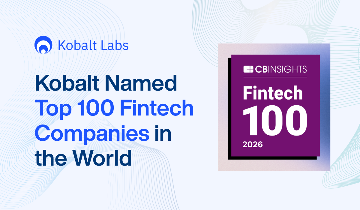 Kobalt Labs Named to the 2026 CB Insights’ 100 Most Promising Fintech Startups